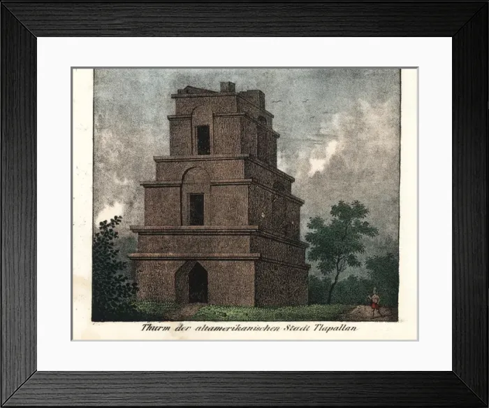 Framed Print : The tower of Tlapallan in Mexico Framed Print : The tower of Tlapallan in Mexico