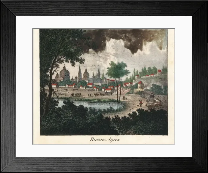 Framed Print : View of the city of Buenos Aires, Argentina Framed Print : View of the city of Buenos Aires, Argentina
