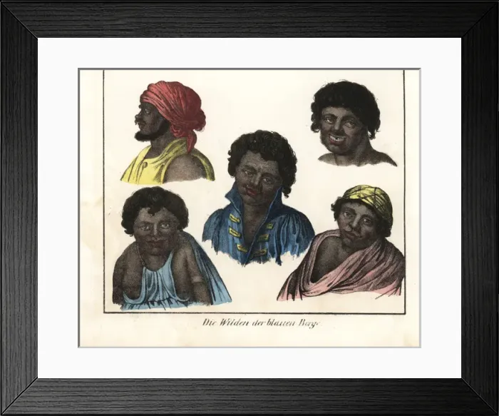 Framed Print : Australian aborigines from the Blue Mountains Framed Print : Australian aborigines from the Blue Mountains