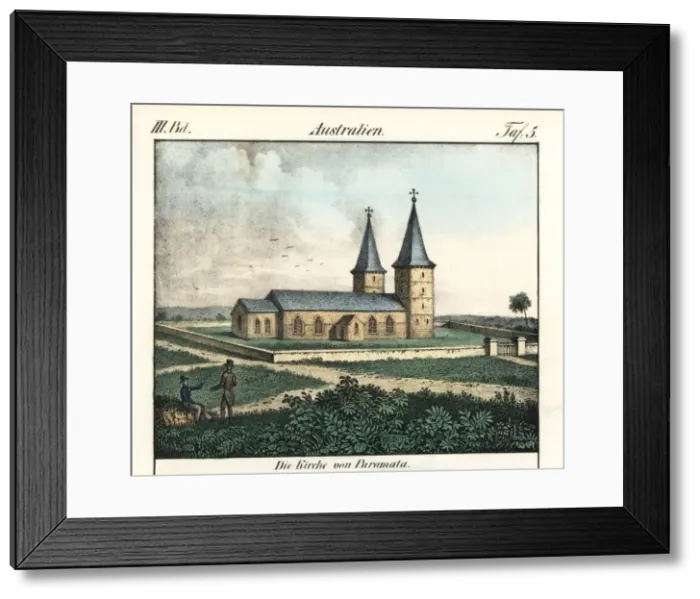 Framed Print : View of the church in Parramatta, Sydney, Australia Framed Print : View of the church in Parramatta, Sydney, Australia