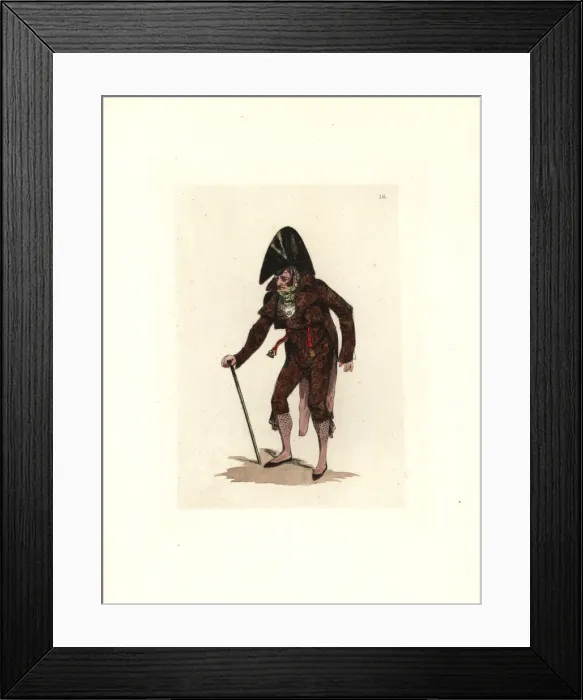 Framed Print : Costume of Ragot, supplier Framed Print : Costume of Ragot, supplier