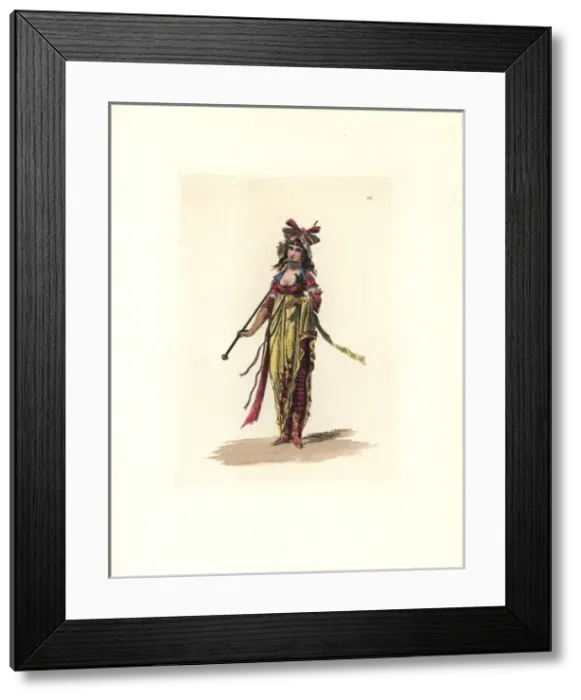 Framed Print : Costume of Madame Besuchet, nouveau riche Framed Print : Costume of Madame Besuchet, nouveau riche