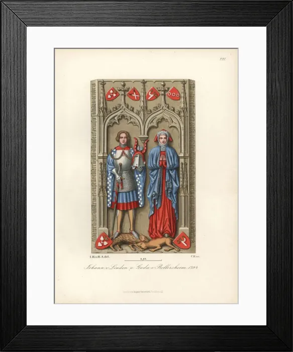 Framed Print : Battle armour and marriage clothes of Johann Framed Print : Battle armour and marriage clothes of Johann
