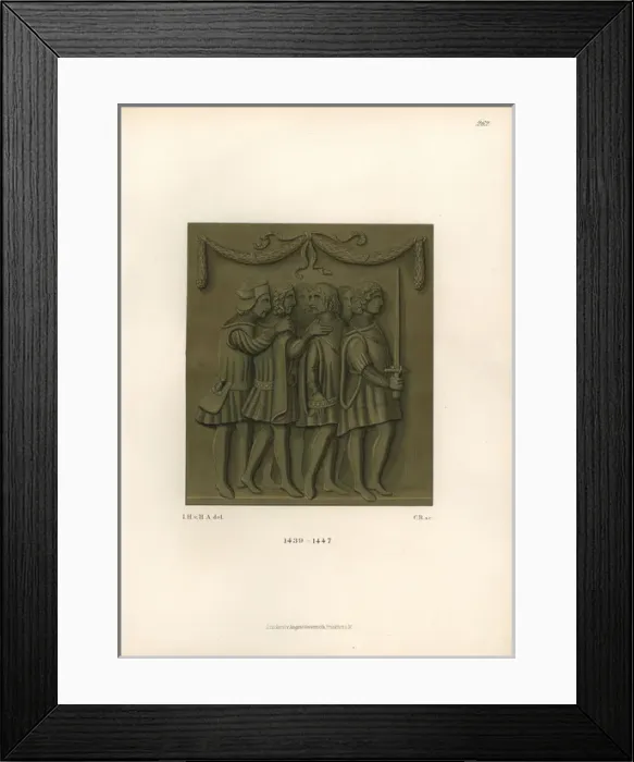 Framed Print : Italian knights from the early 15th century Framed Print : Italian knights from the early 15th century