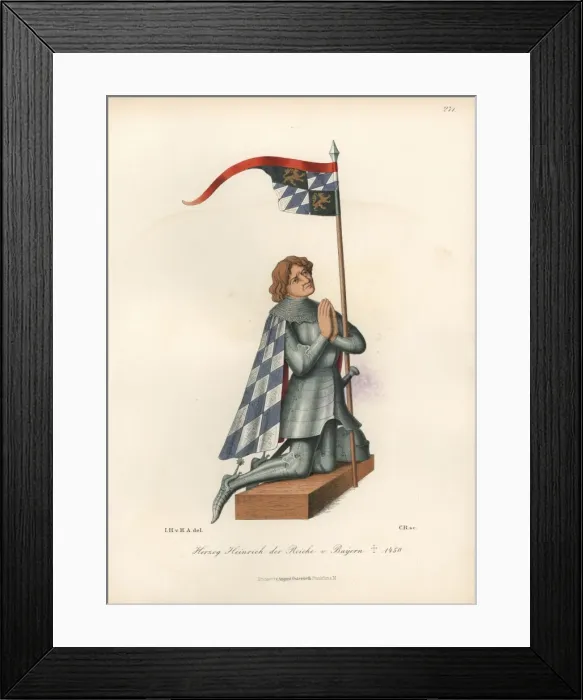 Framed Print : Henry XVI, Duke of Bavaria (1386-1450) Framed Print : Henry XVI, Duke of Bavaria (1386-1450)