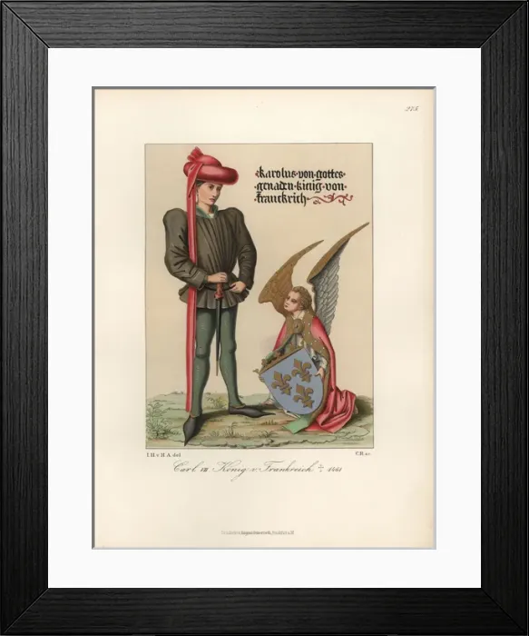 Framed Print : King Charles VII of France, the Victorious, 1422-1461 Framed Print : King Charles VII of France, the Victorious, 1422-1461