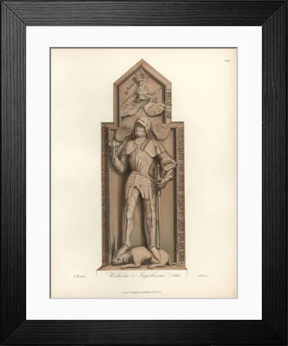 Framed Print : Wilhelm von Ingelheim or Ockenheim, died 1465 Framed Print : Wilhelm von Ingelheim or Ockenheim, died 1465