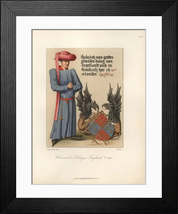 Framed Print : King Henry VI of England, 1421-1471, from a Framed Print : King Henry VI of England, 1421-1471, from a