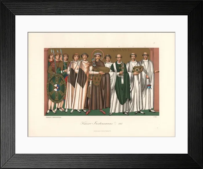 Framed Print : Emperor Justinian I Framed Print : Emperor Justinian I