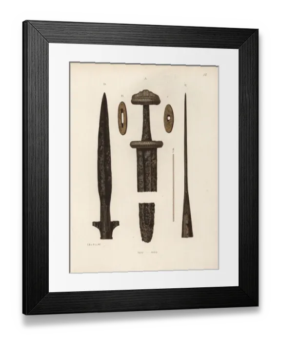 Framed Print : Sword and lance