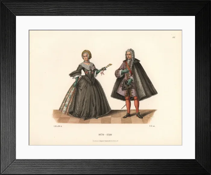 Framed Print : Patricians of Franconia (Lower Bavaria) in