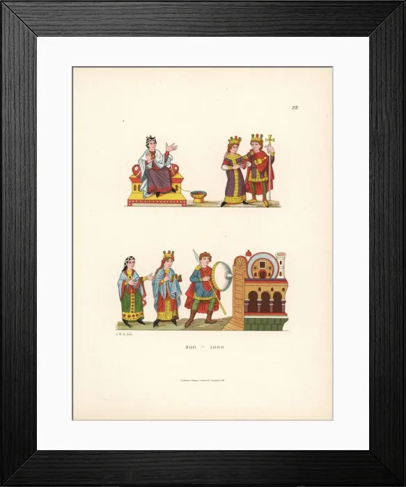 Framed Print : Illuminated figures Framed Print : Illuminated figures