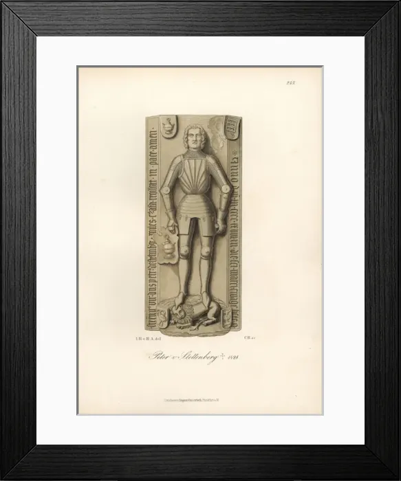 Framed Print : Knight in battle armor from the 14th century Framed Print : Knight in battle armor from the 14th century