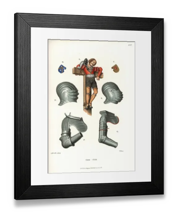 Framed Print : Crucified mercenary from Frankfurt Cathedral, 16th century Framed Print : Crucified mercenary from Frankfurt Cathedral, 16th century