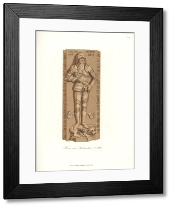 Framed Print : Knight in suit of plate armor, 16th century Framed Print : Knight in suit of plate armor, 16th century
