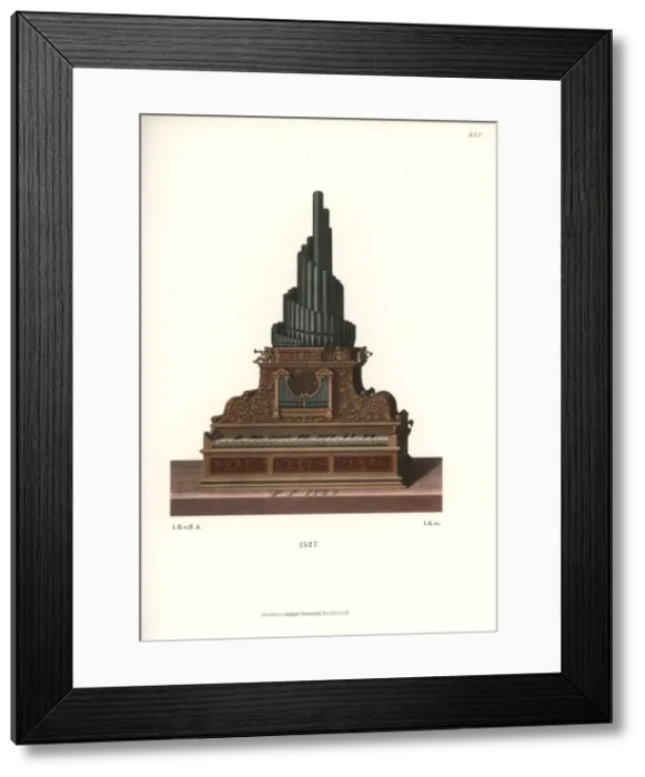 Framed Print : Imperial-style upright portable organ by Peter Floetner Framed Print : Imperial-style upright portable organ by Peter Floetner