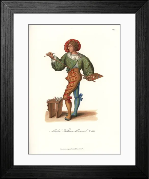 Framed Print : Portrait of the painter and writer Niklaus Manuel Deutsch Framed Print : Portrait of the painter and writer Niklaus Manuel Deutsch