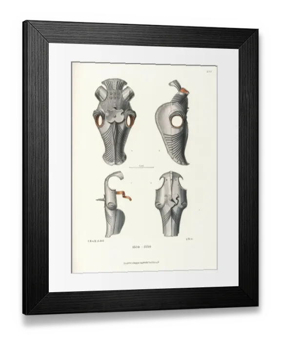 Framed Print : Champrons, early 16th century Framed Print : Champrons, early 16th century