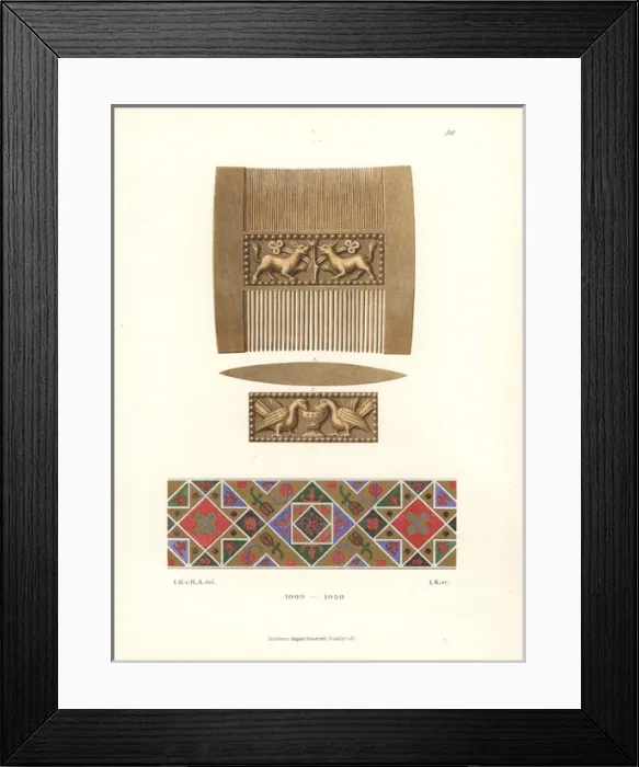 Framed Print : Ivory comb Framed Print : Ivory comb