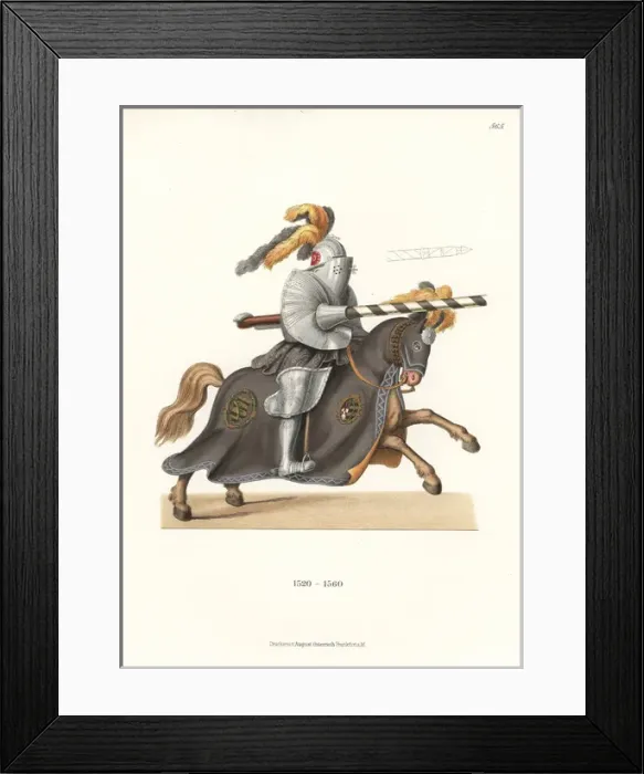 Framed Print : German knight in jousting armor, 16th century Framed Print : German knight in jousting armor, 16th century