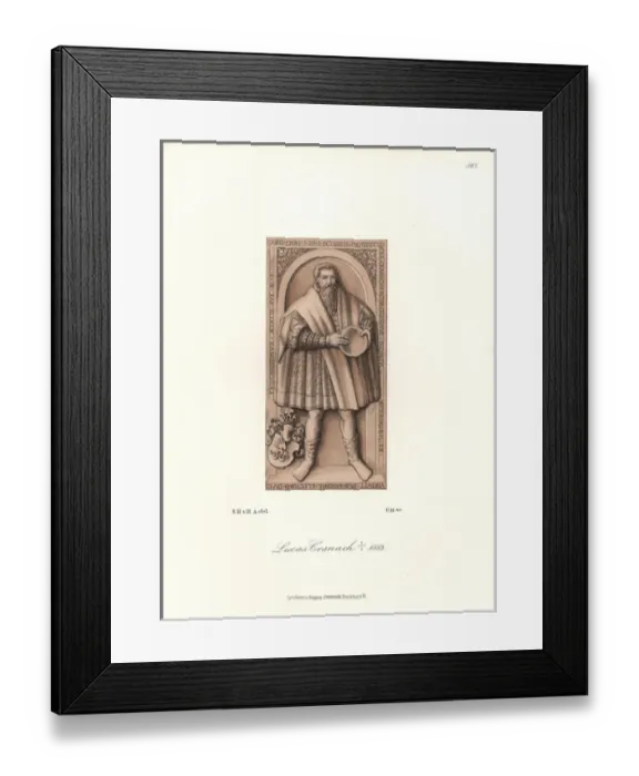 Framed Print : Lucas Cranach, German artist, died 1553 Framed Print : Lucas Cranach, German artist, died 1553