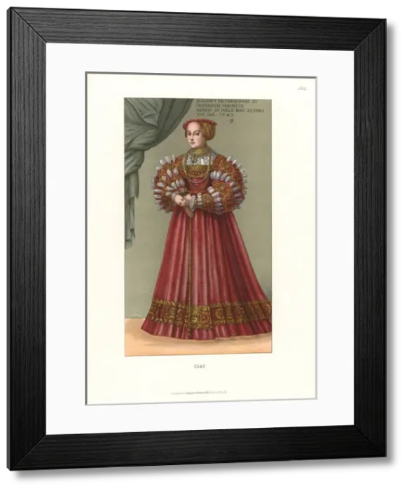 Framed Print : Queen Elisabeth of Poland, born Archduchess Framed Print : Queen Elisabeth of Poland, born Archduchess