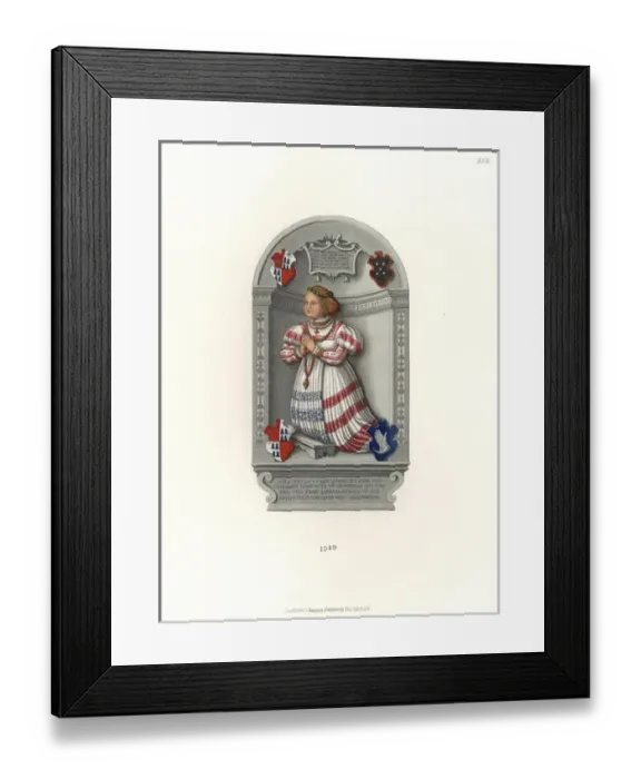 Framed Print : Portrait of Anna von Kronberg, who died at age two in 1549 Framed Print : Portrait of Anna von Kronberg, who died at age two in 1549