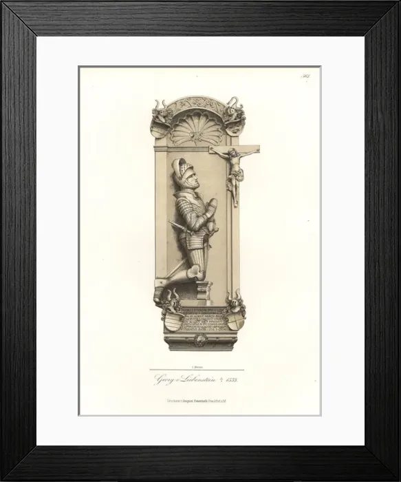Framed Print : George von Liebenstein, German knight, died 1533 Framed Print : George von Liebenstein, German knight, died 1533