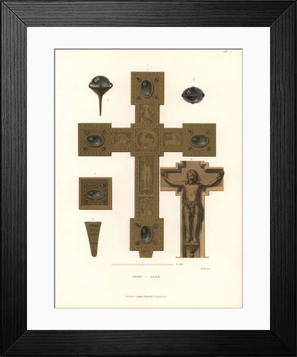 Framed Print : Crucifix, 11th century Framed Print : Crucifix, 11th century