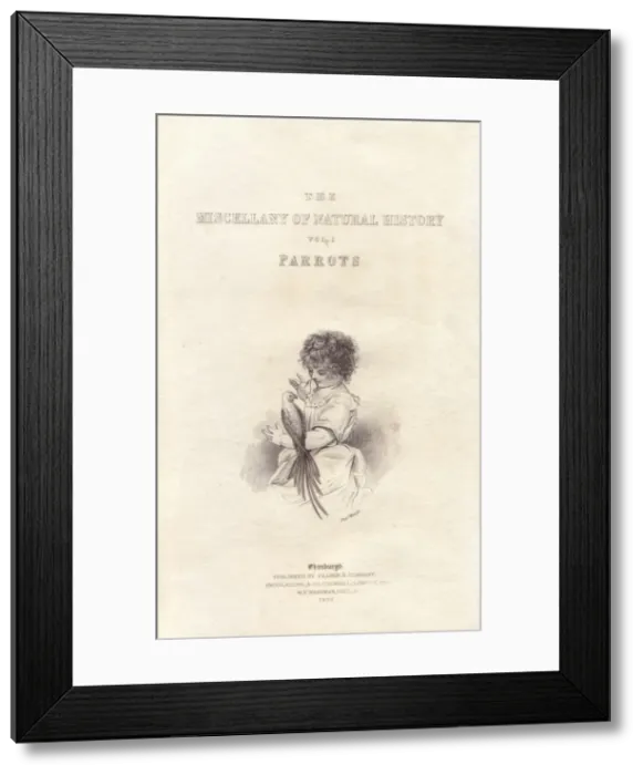 Framed Print : Title page with steel engraving by Charles Framed Print : Title page with steel engraving by Charles