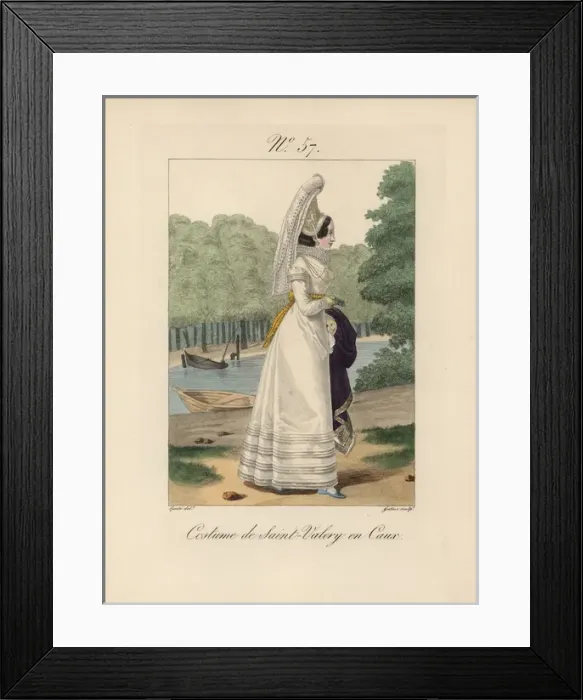 Framed Print : Costume of St Valery en Caux Framed Print : Costume of St Valery en Caux