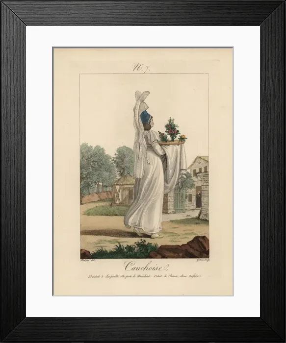 Framed Print : Woman of Limpiville on the day of the Festival Framed Print : Woman of Limpiville on the day of the Festival