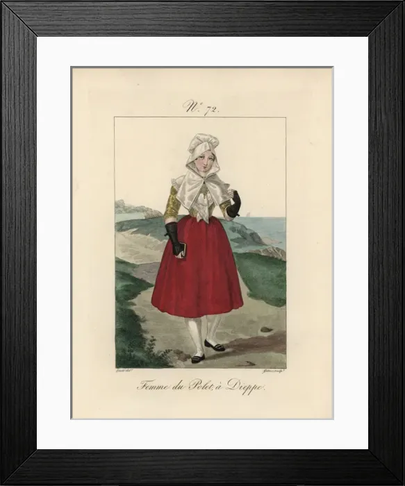 Framed Print : Woman of Polet, Dieppe This woman is in her Framed Print : Woman of Polet, Dieppe This woman is in her