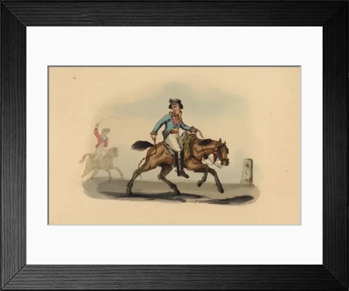 Framed Print : French Avant Courier, circa 1815 Framed Print : French Avant Courier, circa 1815