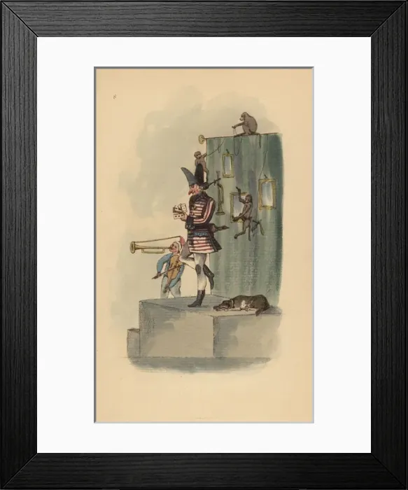 Framed Print : Boulevard performers, Paris, circa 1815 Framed Print : Boulevard performers, Paris, circa 1815