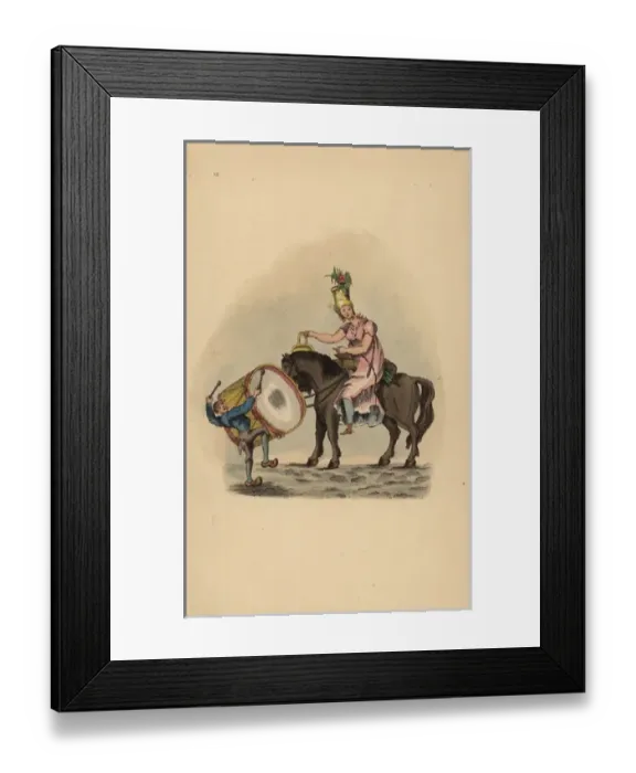 Framed Print : Entertainers near Orleans cathedral, circa 1815 Framed Print : Entertainers near Orleans cathedral, circa 1815