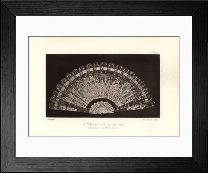 Framed Print : Queen Marie Antoinettes ivory fan Framed Print : Queen Marie Antoinettes ivory fan