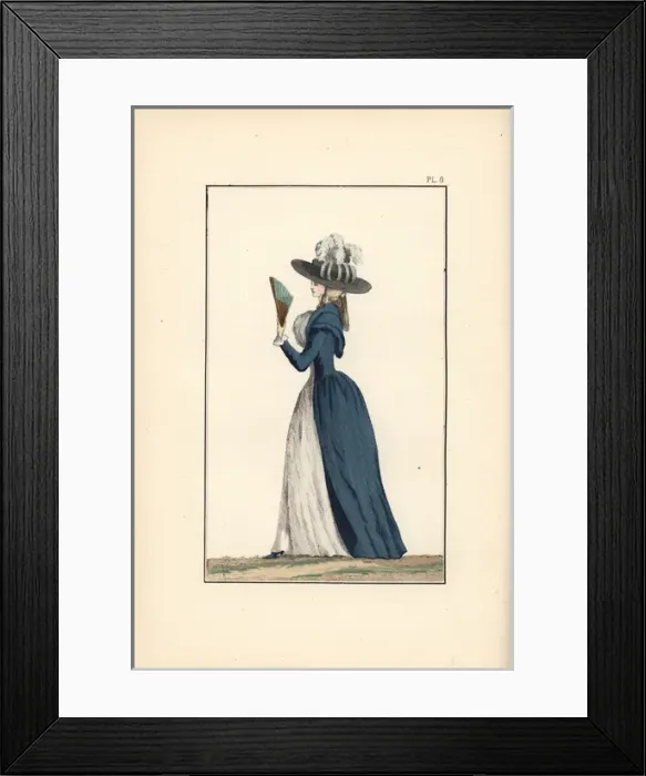 Framed Print : Queen Marie Antoinette in grey-white half-mourning dress Framed Print : Queen Marie Antoinette in grey-white half-mourning dress