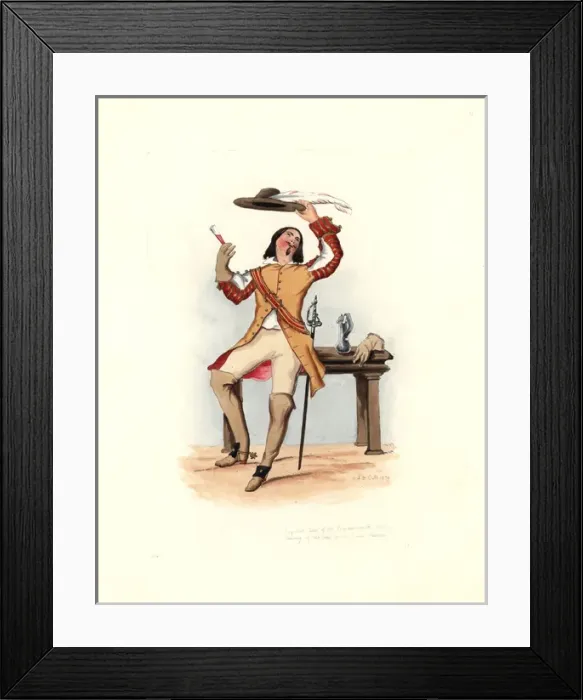 Framed Print : Royalist or cavalier from the time of the Commonwealth Framed Print : Royalist or cavalier from the time of the Commonwealth