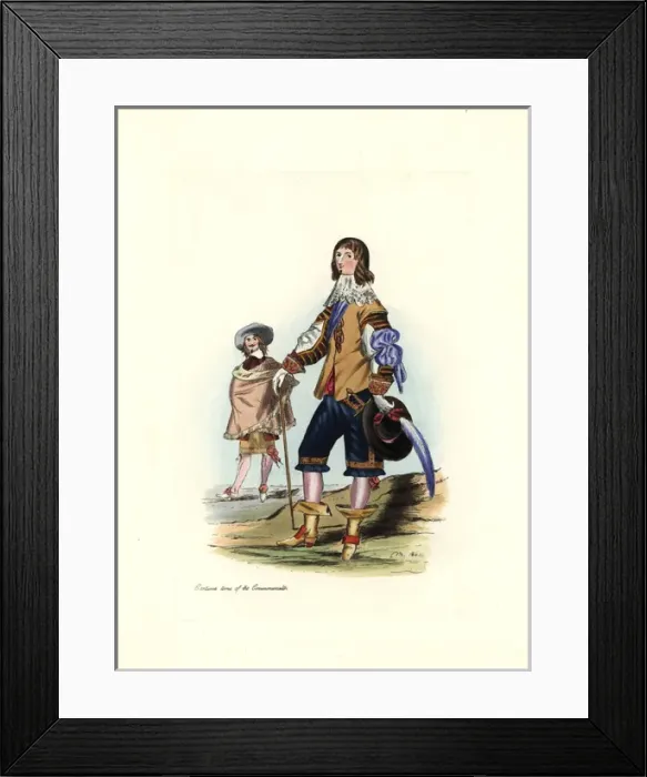 Framed Print : Male costume at the time of the Commonwealth Framed Print : Male costume at the time of the Commonwealth