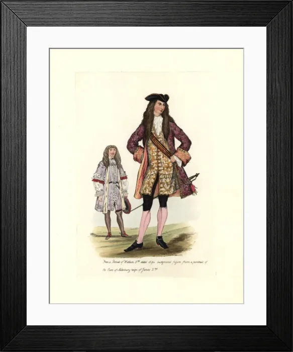 Framed Print : King William III in 1694, from a portrait by Framed Print : King William III in 1694, from a portrait by