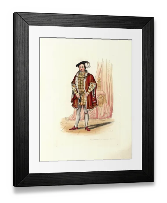 Framed Print : King Edward VI (1537-1553), from Hans Holbein s Framed Print : King Edward VI (1537-1553), from Hans Holbein s