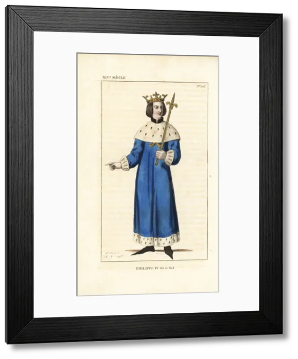 Framed Print : Bourgeois woman of Bordeaux, 14th century Framed Print : Bourgeois woman of Bordeaux, 14th century