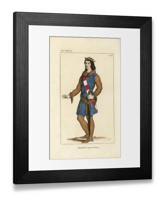 Framed Print : Philip III, Count of Evreux and King of Navarre, 1306-1343 Framed Print : Philip III, Count of Evreux and King of Navarre, 1306-1343