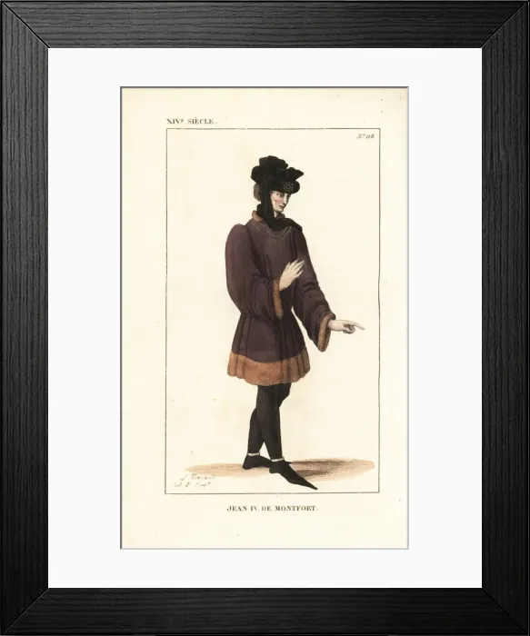 Framed Print : John V, Duke of Brittany, Count of Montfort, 1339-1399 Framed Print : John V, Duke of Brittany, Count of Montfort, 1339-1399