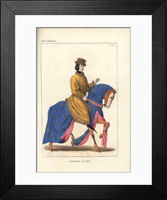 Framed Print : Charles IV the Fair, King of France, 1294-1328 Framed Print : Charles IV the Fair, King of France, 1294-1328