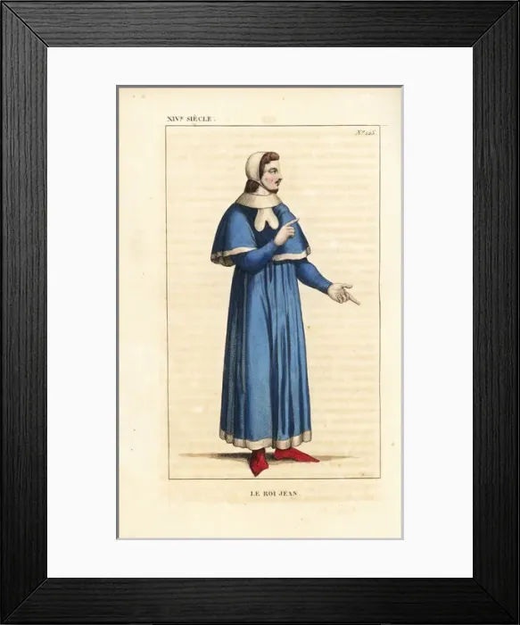 Framed Print : Jean le Bon, John II, King of France, 1319-1364 Framed Print : Jean le Bon, John II, King of France, 1319-1364