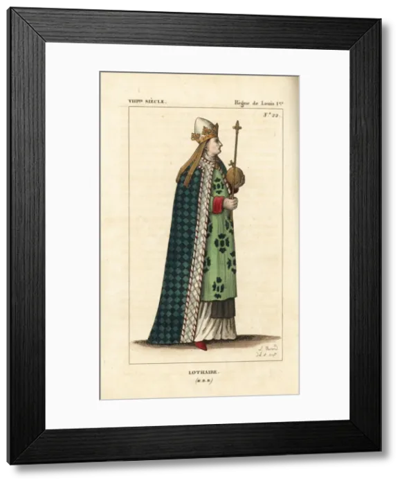 Framed Print : Lothair I, Emperor of the Romans, 795-855 Framed Print : Lothair I, Emperor of the Romans, 795-855