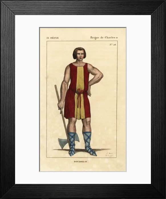 Framed Print : Executioner, 9th century Framed Print : Executioner, 9th century