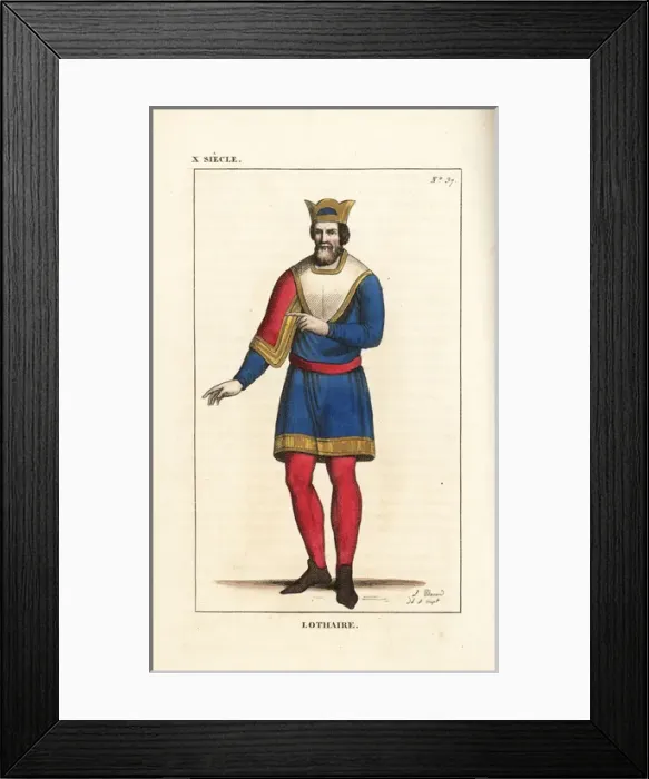 Framed Print : Lothair, Caroligian King of West Francia, 941-968 Framed Print : Lothair, Caroligian King of West Francia, 941-968